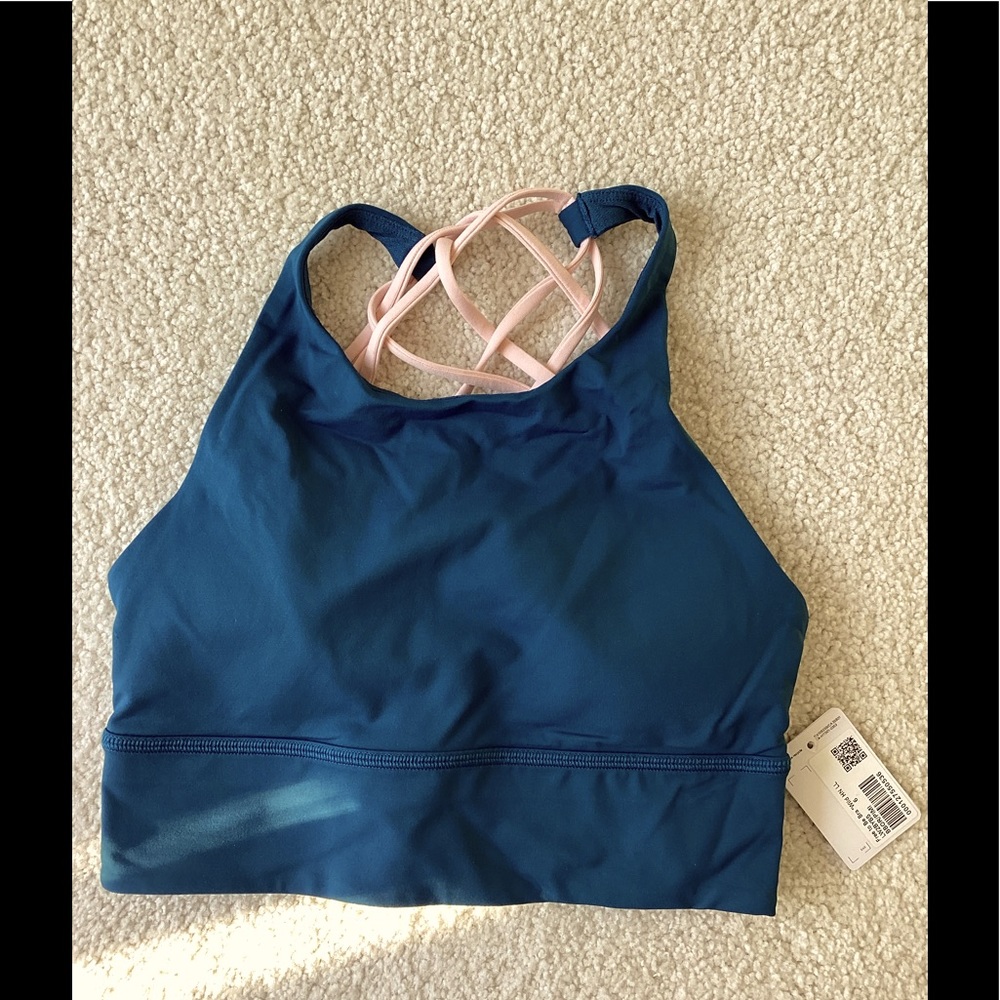 lululemon athletica Blue and Pink Sports Bra